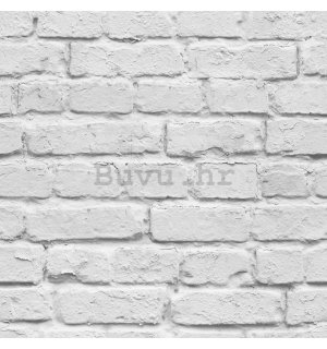 Vinil tapeta - zid od bijele opeke (1)