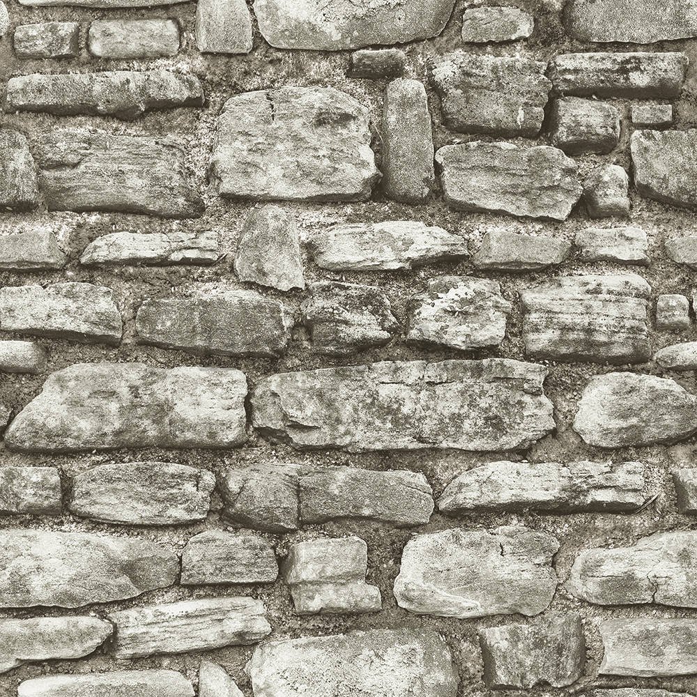 Vinil tapeta sivi zid od opeke (5)