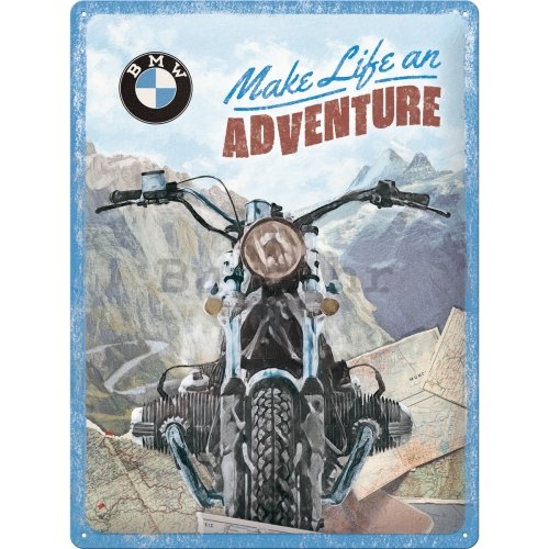 Metalna tabla: BMW Make Life an Adventure - 30x40 cm