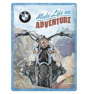 Metalna tabla: BMW Make Life an Adventure - 30x40 cm