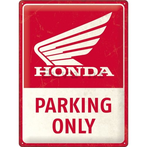 Metalna tabla: Honda Parking Only - 30x40 cm