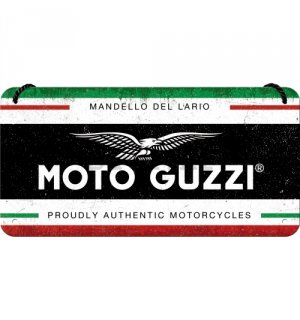 Metalna viseća tabla: Moto Guzzi (Italian Motorcycles) - 20x10 cm