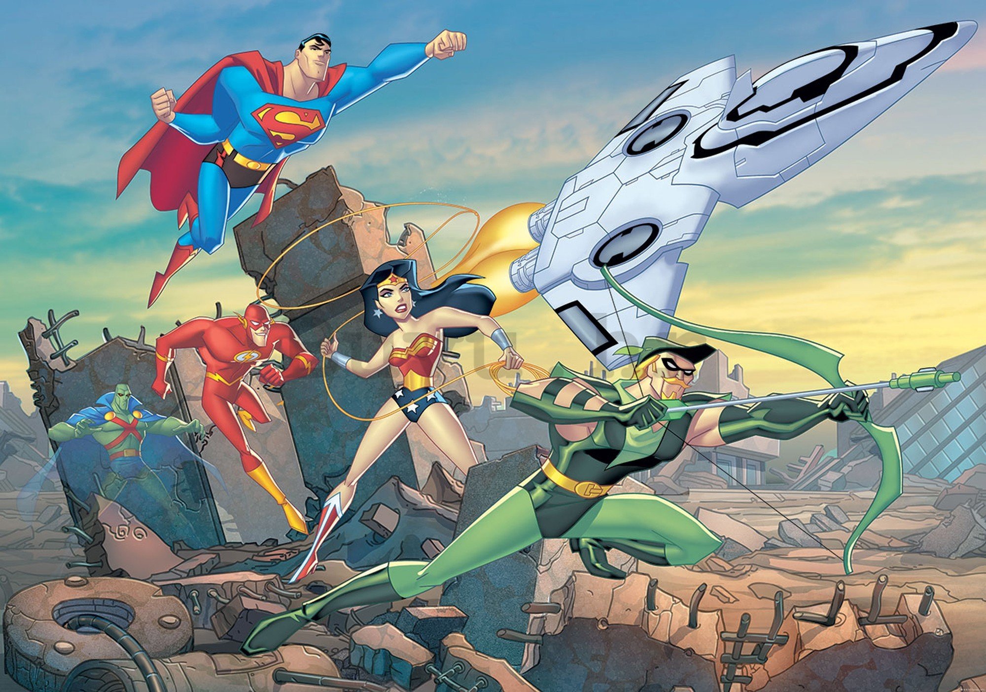 Vlies foto tapeta: Justice League - 152,5x104 cm