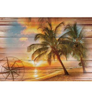 Vlies foto tapeta: Zalazak sunca u raju (2) - 254x184 cm