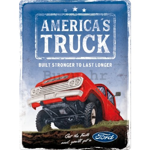 Metalna tabla: Ford (America's Truck F100) - 30x40 cm