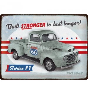 Metalna tabla: Ford (F1 Built Stronger Since 1948) - 40x30 cm