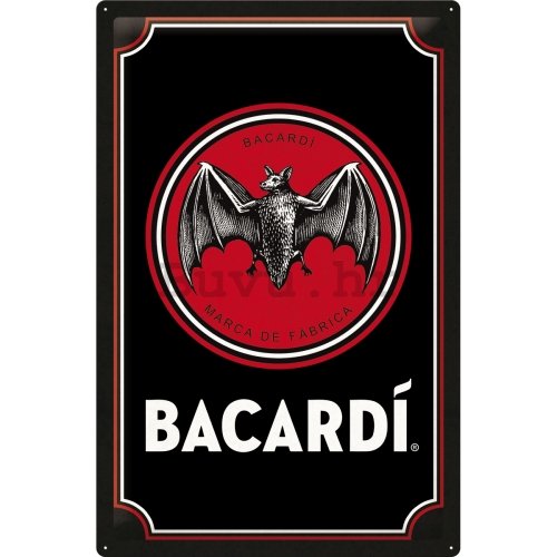 Metalna tabla: Bacardi (Logo Black)