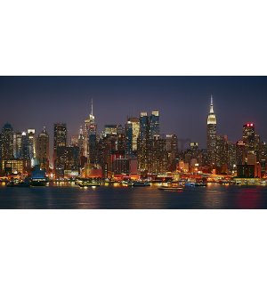 Vlies foto tapeta: Ponoćni New York - 368x184 cm