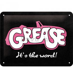 Metalna tabla: Grease It's the word! - 20x15 cm