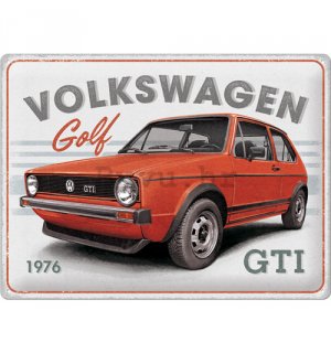Metalna tabla: VW Golf GTI 1976 - 40x30 cm
