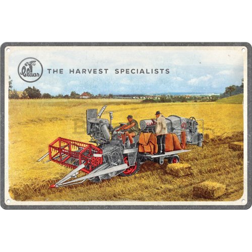 Metalna tabla: Claas The Harvest Specialists - 30x20 cm