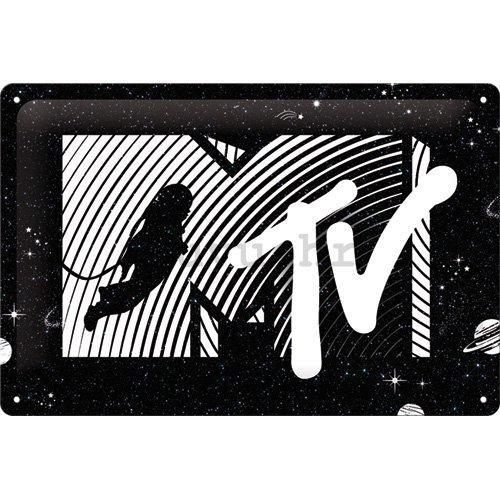 Metalna tabla: MTV Moonman (Logo Universe) - 30x20 cm