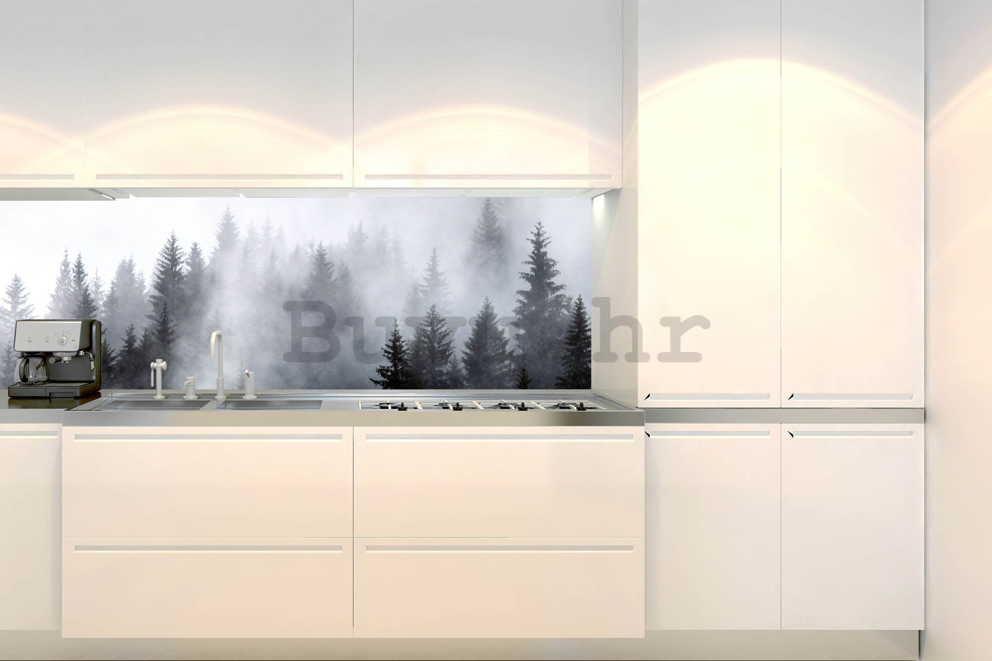 Samoljepljiva periva tapeta za kuhinju - Magla, 180x60 cm