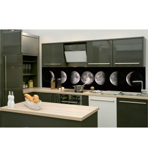 Samoljepljiva periva tapeta za kuhinju - Mjesečeva mijena, 260x60 cm