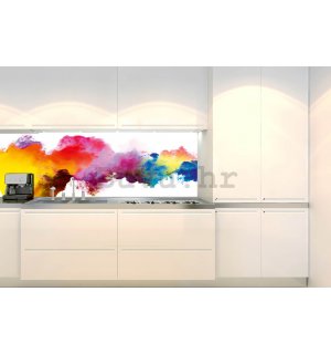 Samoljepljiva periva tapeta za kuhinju - Eksplozija boja, 180x60 cm