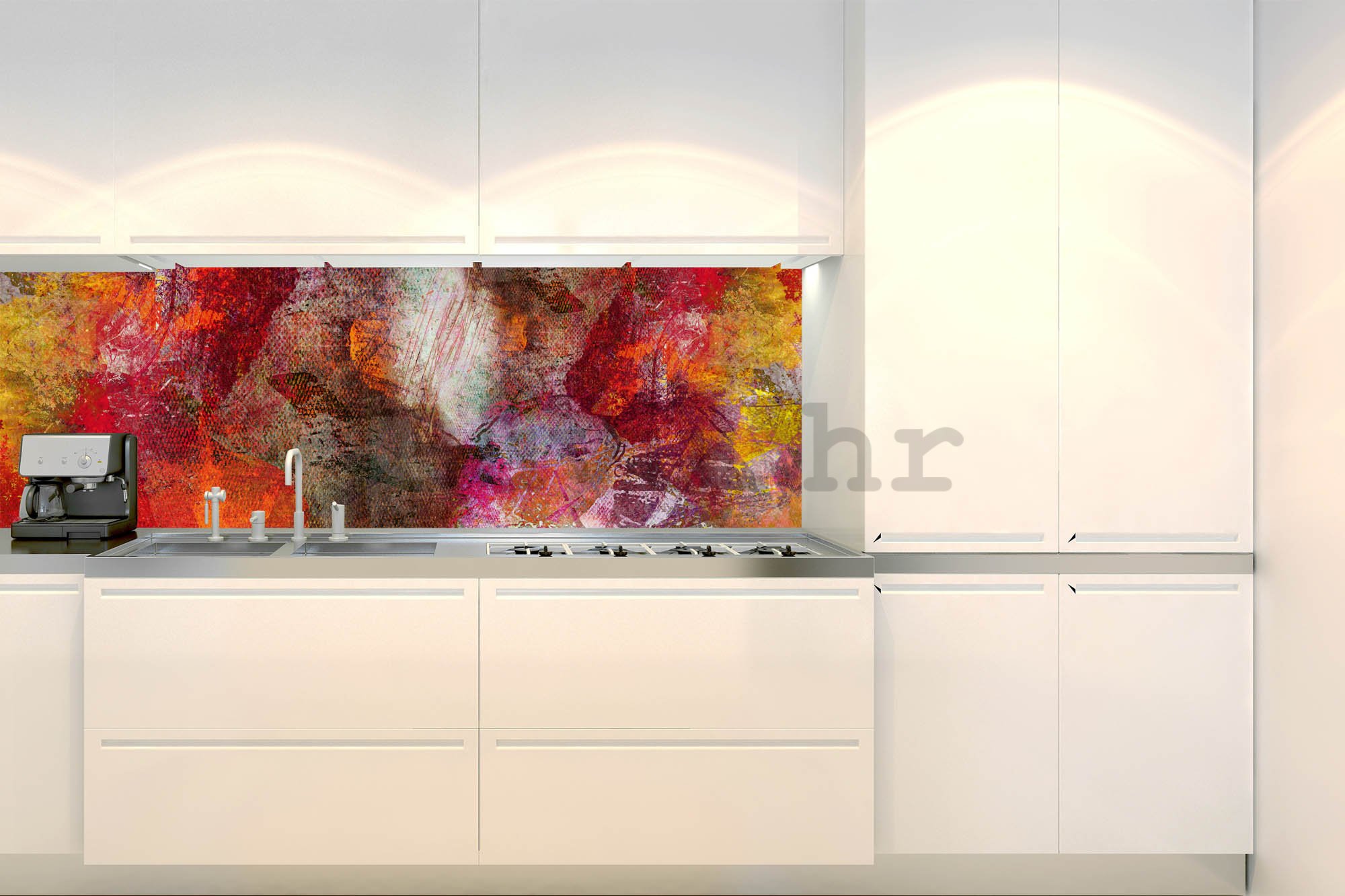 Samoljepljiva periva tapeta za kuhinju - Apstraktni zid, 180x60 cm