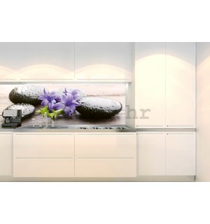 Samoljepljiva periva tapeta za kuhinju - Spa vruće kamenje, 180x60 cm