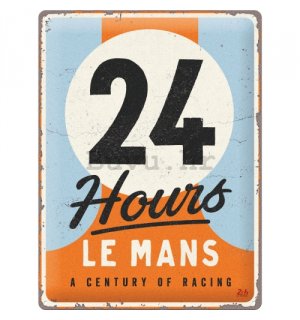 Metalna tabla: 24h Le Mans - A Century of Racing - 30x40 cm