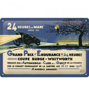 Metalna tabla: 24h Le Mans First Race 1923 - 30x20 cm