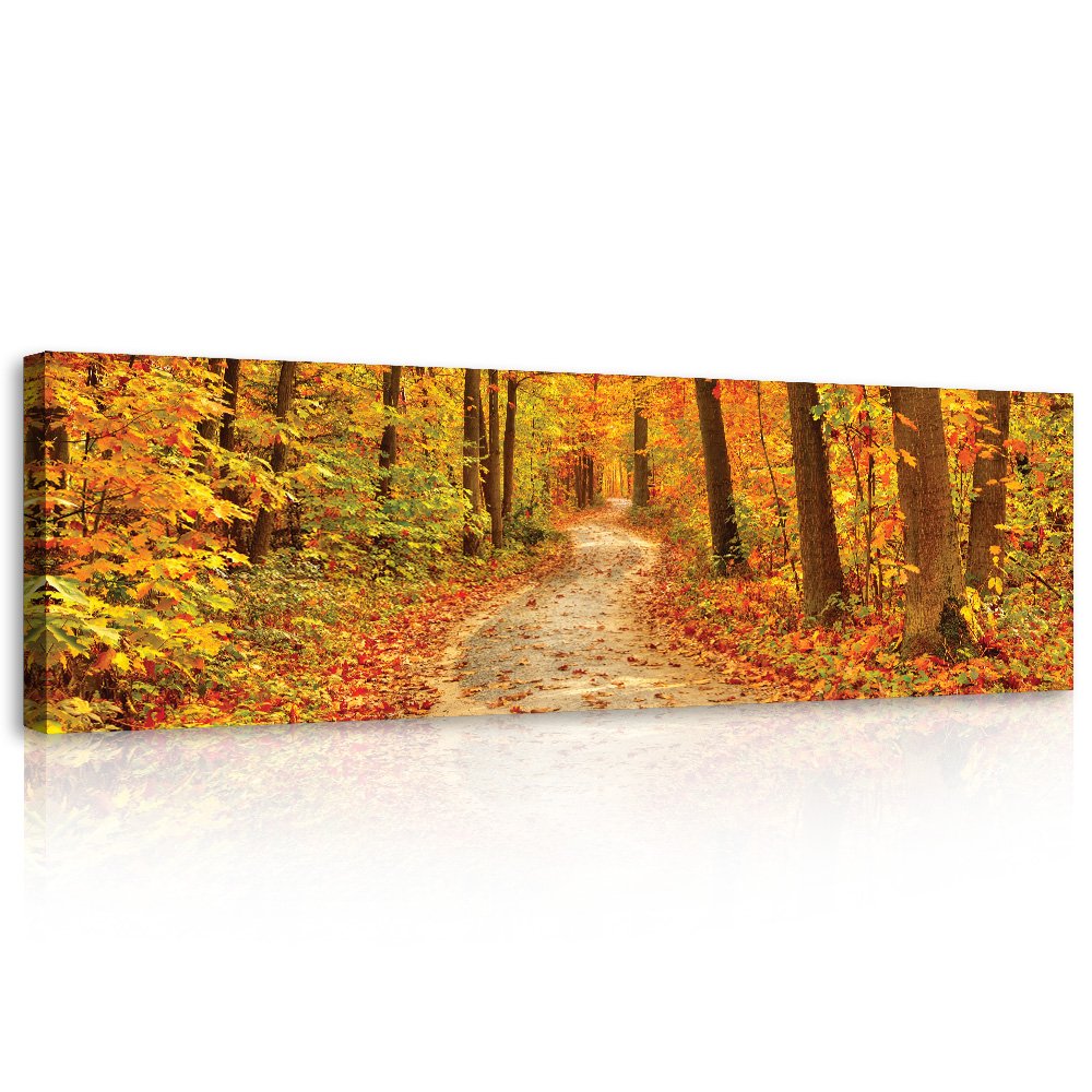 Slika na platnu: Boje jeseni (šuma) - 145x45 cm