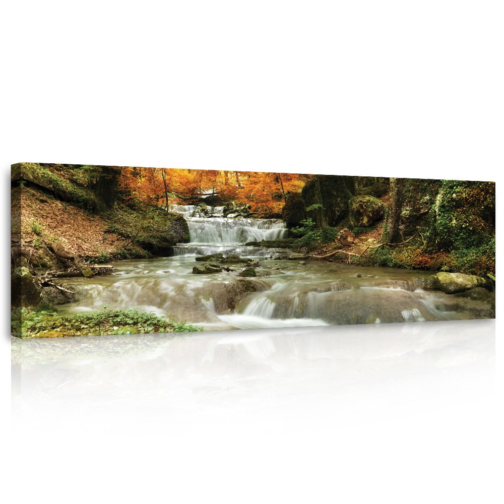 Slika na platnu: Jesenja rijeka - 145x45 cm
