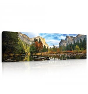 Slika na platnu: Nacionalni park Yosemite - 145x45 cm