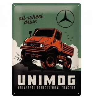 Metalna tabla: Daimler Truck Unimog - 40x30 cm