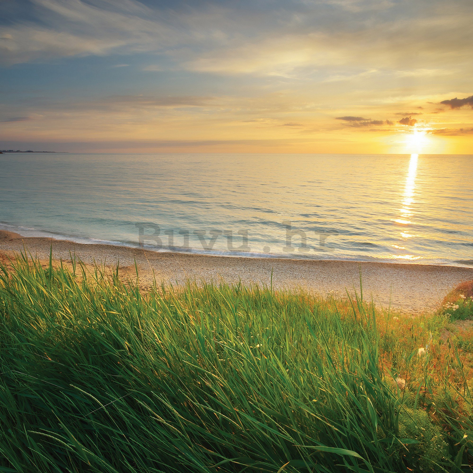 Vlies foto tapeta: Plaža u zalasku sunca - 368x254 cm