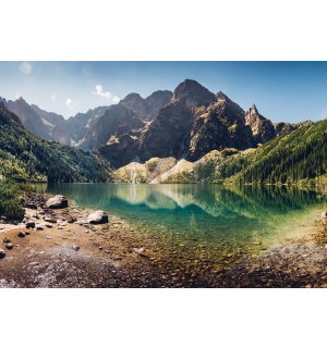 Vlies foto tapeta: Planinsko jezero - 368x254 cm
