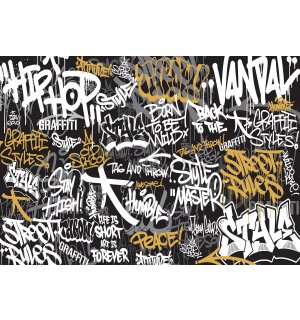 Vlies foto tapeta: Grafiti (trobojnica) - 254x184 cm