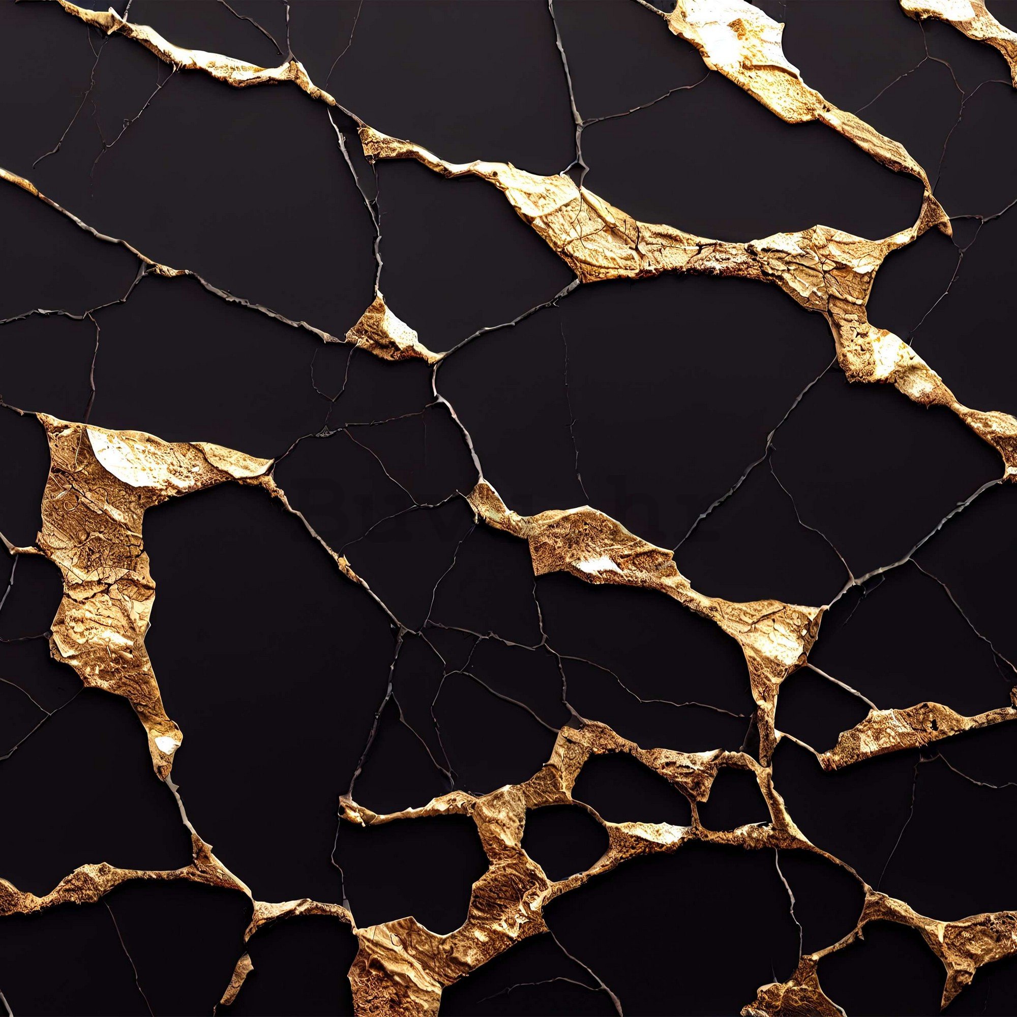 Vlies foto tapeta: Glamurozna imitacija zlatnog mramora - 416x254 cm