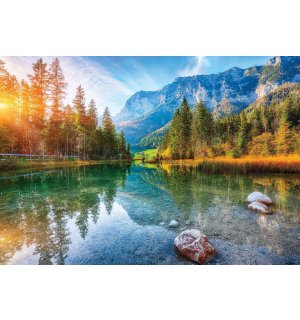 Foto tapeta Vlies: Planinsko jezero (1) - 254x184 cm