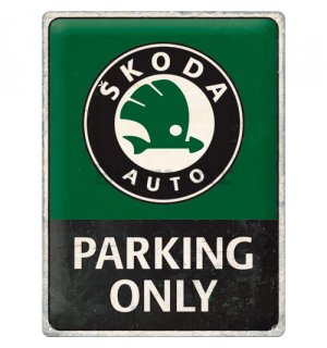 Metalna tabla: Škoda (Parking Only) - 30x40 cm