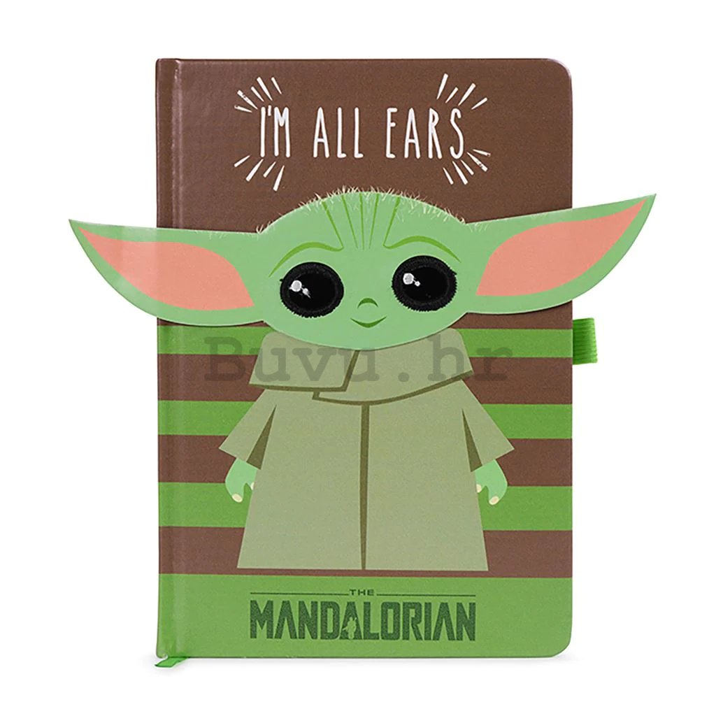 Blokčić za bilješke - Star Wars: The Mandalorian (I'm All Ears Green)