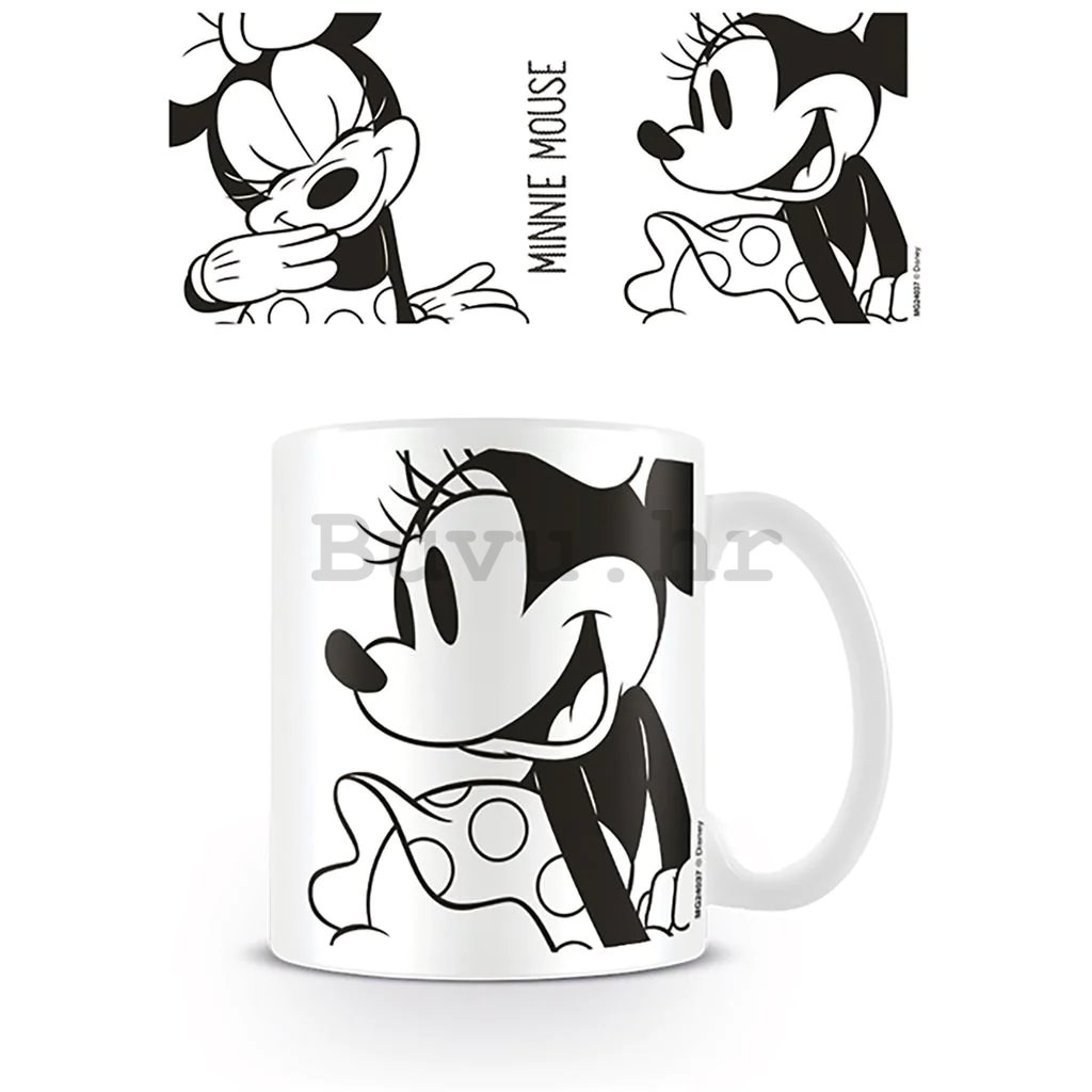 Šalica - Minnie Mouse (B&W)