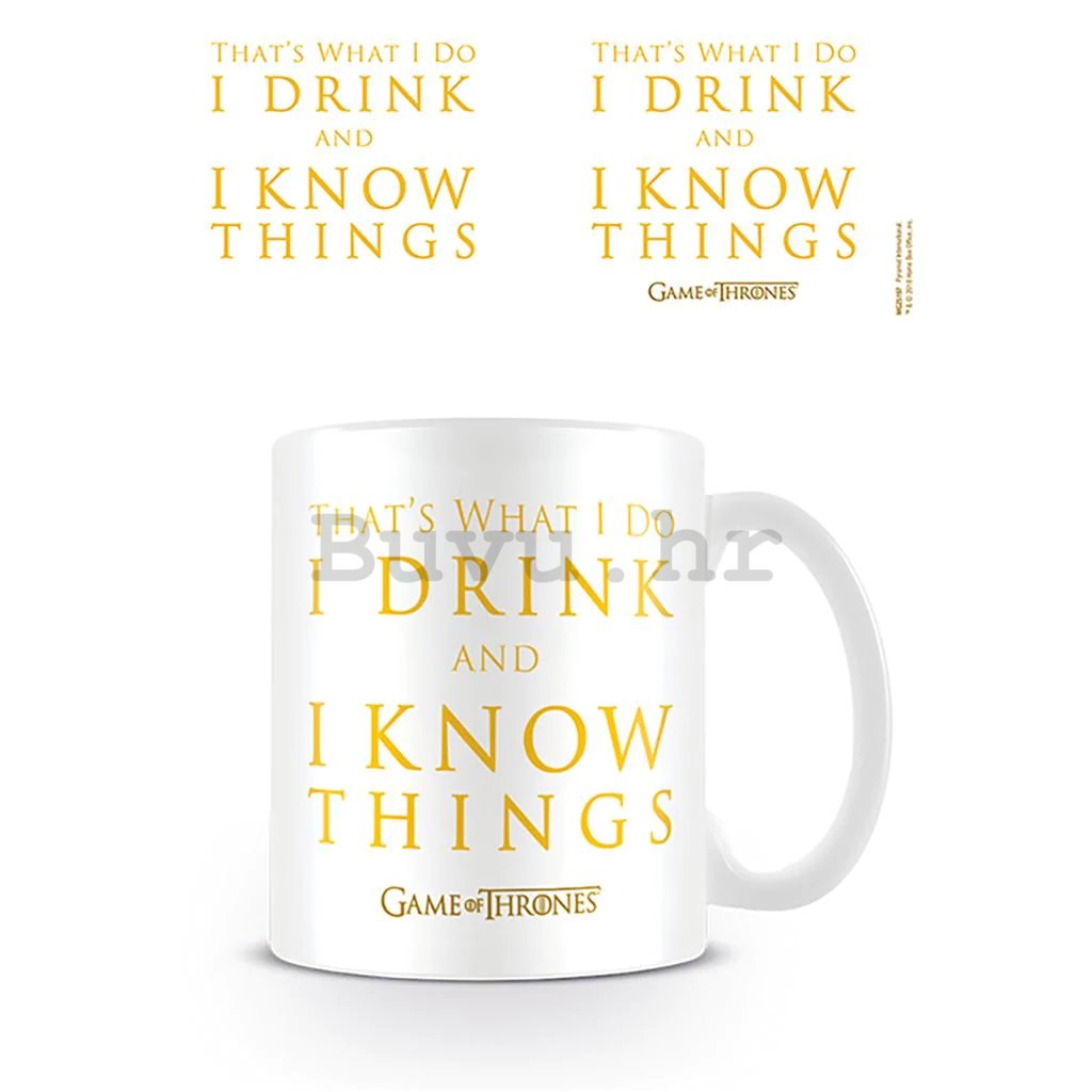 Šalica - Game Of Thrones (Drink & Know Things)
