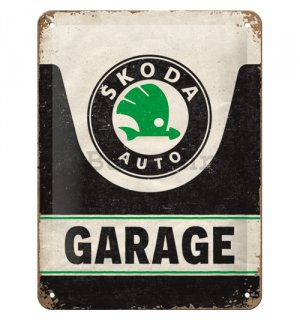 Metalna tabla: Škoda Garage - 15x20 cm