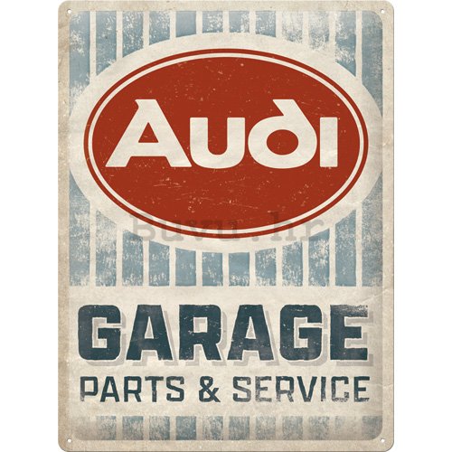 Metalna tabla: Audi Garage (Parts & Service) - 30x40 cm