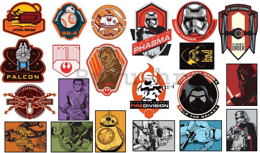 Naljepnica - Star Wars The Force Awakens (badges 2)