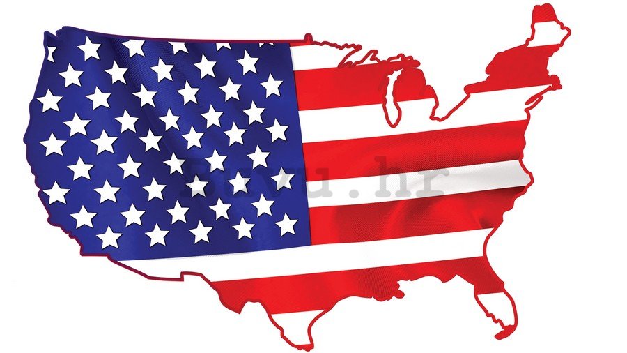 Naljepnica - USA (zastava)