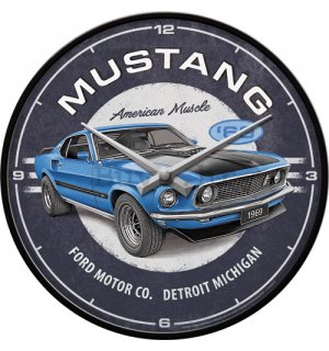 Retro sat - Ford Mustang - 1969 Mach 1 Blue