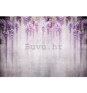 Foto tapeta Vlies: Flowers Violet Wisteria Romantic - 254x184 cm