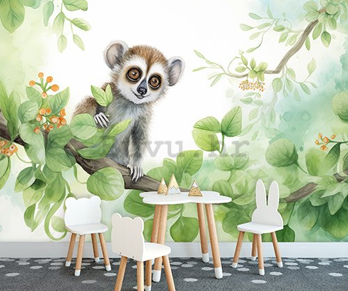 Foto tapeta Vlies: For Children Animals Lemur - 254x184 cm