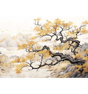 Foto tapeta Vlies: Art Japanese Tree - 254x184 cm