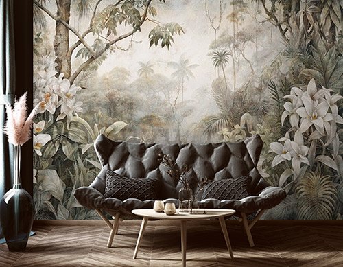 Foto tapeta Vlies: Nature Leaves Exotic Jungle - 254x184 cm