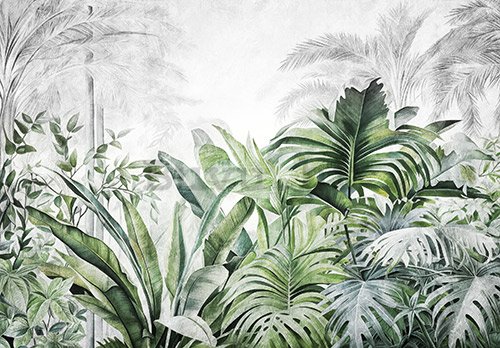Foto tapeta Vlies: Nature Leaves Exotic Jungle (1) - 254x184 cm