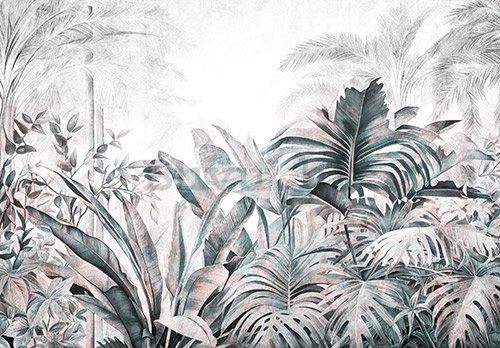 Foto tapeta Vlies: Nature Leaves Exotic Jungle (2) - 254x184 cm