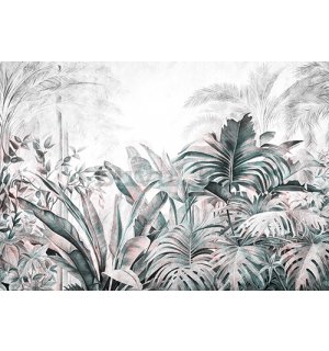 Foto tapeta Vlies: Nature Leaves Exotic Jungle (2) - 254x184 cm