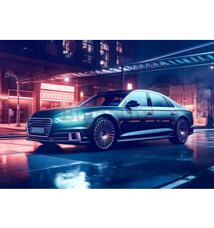 Vlies foto tapeta: Car Audi city neon - 368x254 cm