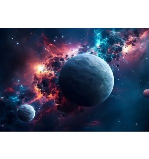Vlies foto tapeta: Universe planet stars galaxy (1) - 368x254 cm